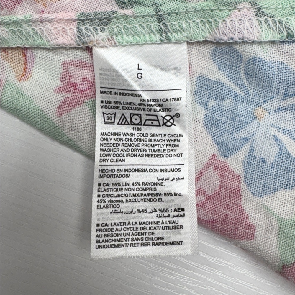 NWT Old Navy Tropical Floral Woven Sleeveless A-Line Cami Mini Dress Pink Large - Picture 9 of 10